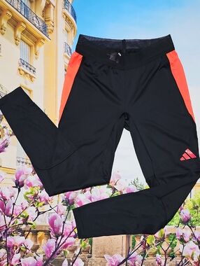 Adidas Aeroready Black and Red Pants Tiro Soccer Size Small